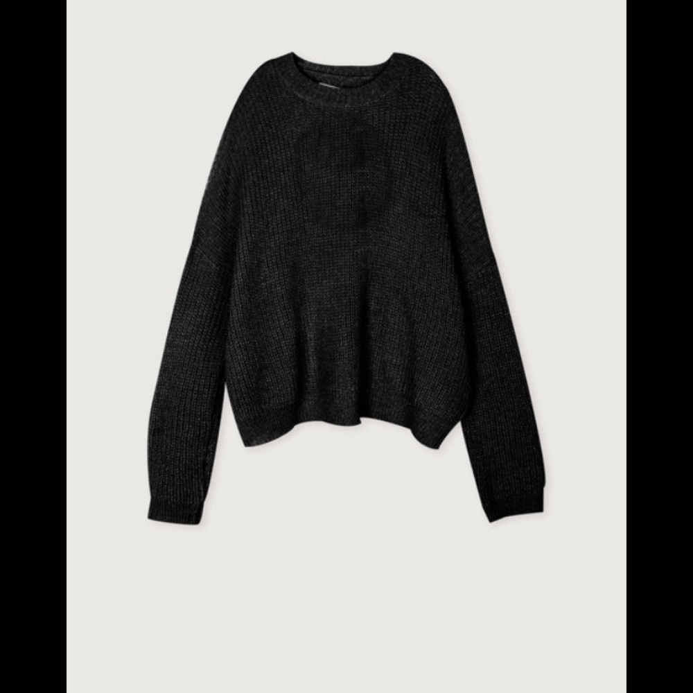 Oak + Fort knit sweater - black